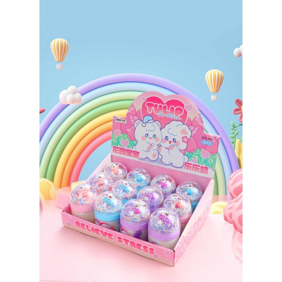 Tulip Puff Slime +Cork Granules 180g